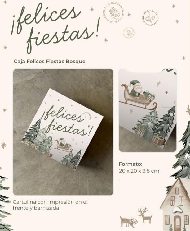 CAJA 116 FELICES FIESTA BOSQUE 20x20x10