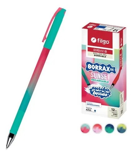 BOLIGRAFO BORRABLE FILGO SUNSET X12