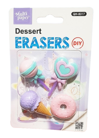 GOMA LAPIZ FORMITA DONUTUNI X4