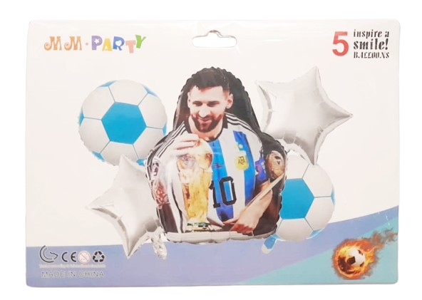 GLOBO SET x5 ARGENTINA MESSI 2