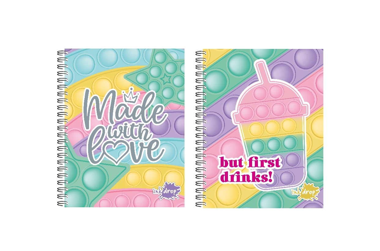 CUADERNO A5 INKDROP X100HJS = POP IT PAS