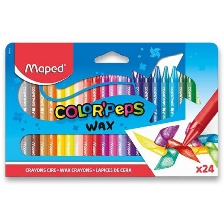 CRAYONES PLASTICOS MAPED X24 COLORPEPS