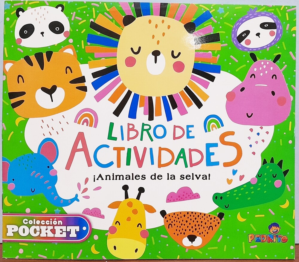LIBRO DE COLOREAR ANIMALES SELVA