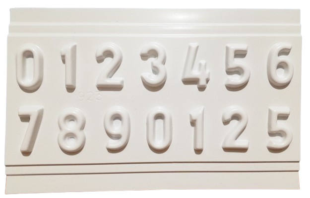 MOLDE PLACA BOMBON NUMERO