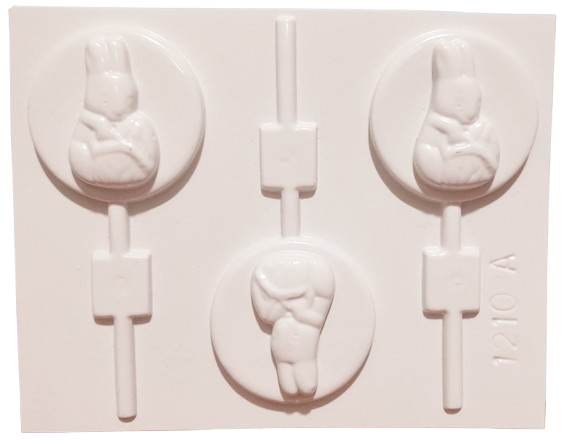 MOLDE PLACA CHUPETIN CONEJOS 1210A