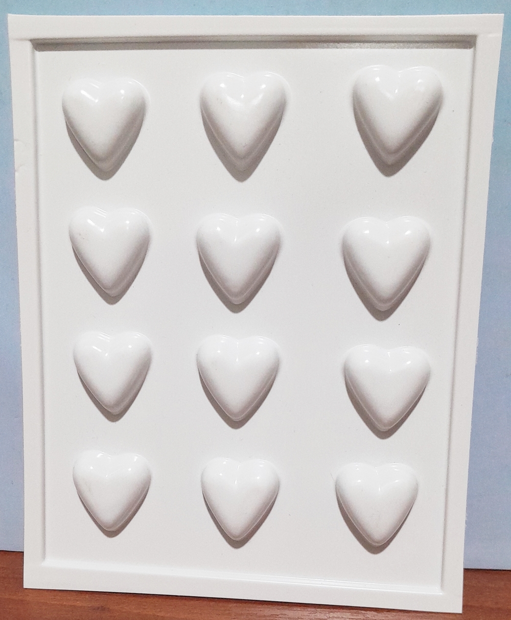 MOLDE PLACA BOMBON CORAZONES