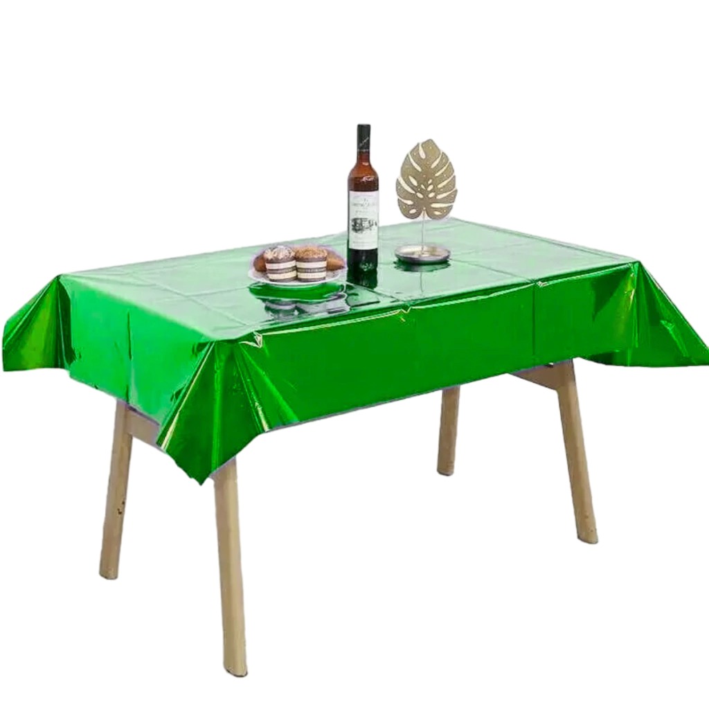 MANTEL METALIZADO VERDE LC221 1.37x1.83