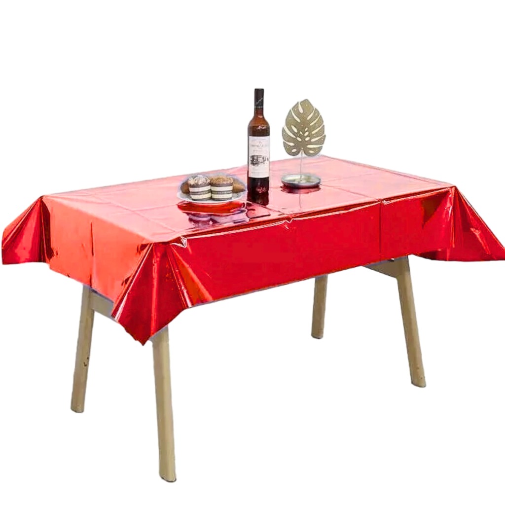 MANTEL METALIZADO ROJO LC221 1.37x1.83