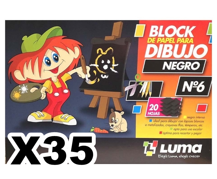 BLOCK DE DIBUJO Nº6 NE LUMA X24 CAJAX35