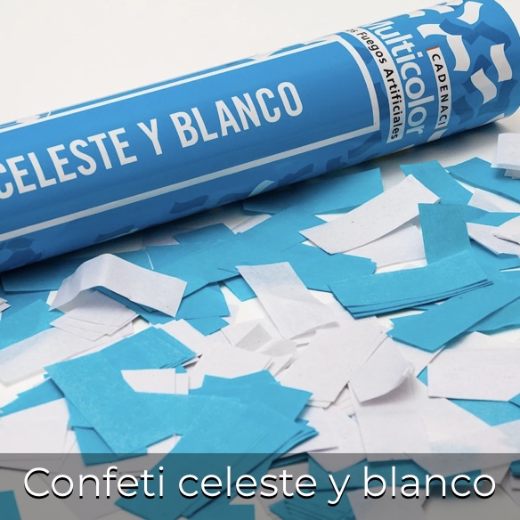 LANZAPAPEL 40cm CADENACI CELES Y BLANC