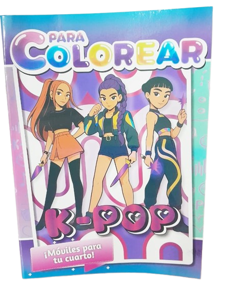 LIBRO DE COLOREAR ECONOMICO KPOP