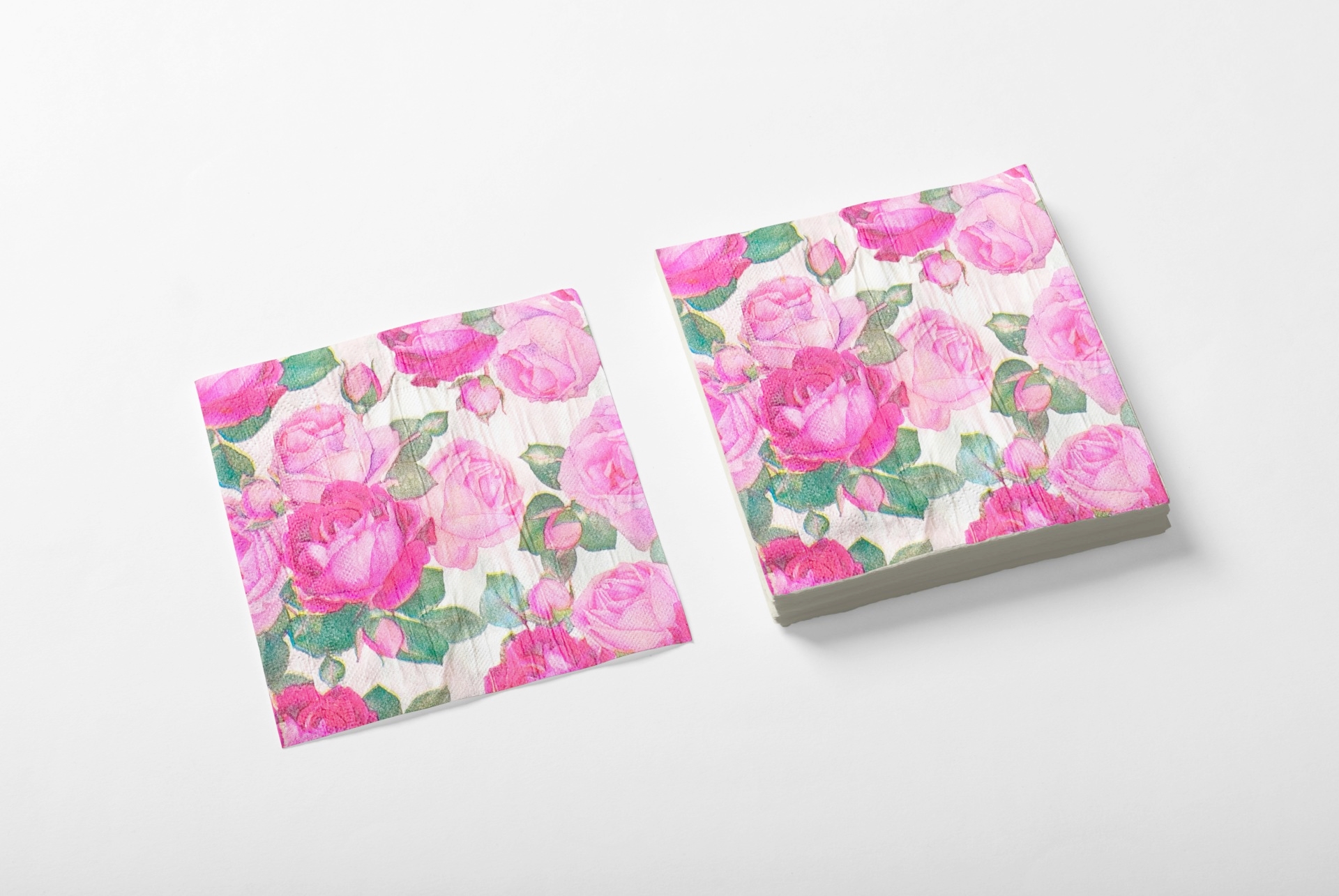 SERVILLETA 33X33x20 G,M ROSAS