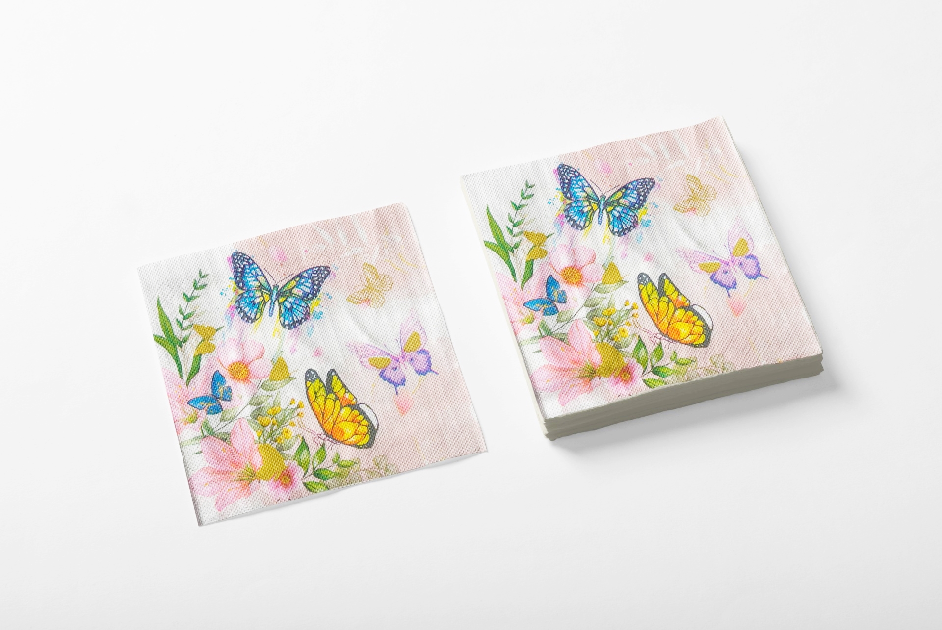 SERVILLETA 33X33x20 G,M MARIPOSAS