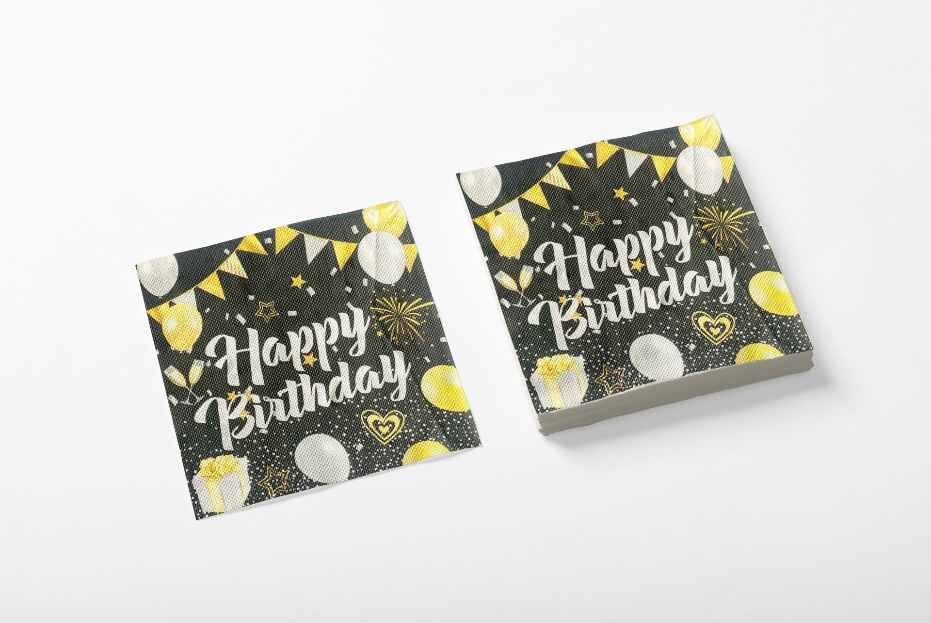 SERVILLETA 33X33x20 G,M HAPPY BIRTHDAY