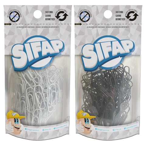 CLIPS FORRADOS Nª3 X100 SIFAP BCO Y NEG