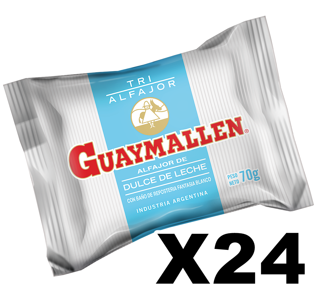 ALFAJORES GUAYMALLEN TRIPLE BLANCO  x 24
