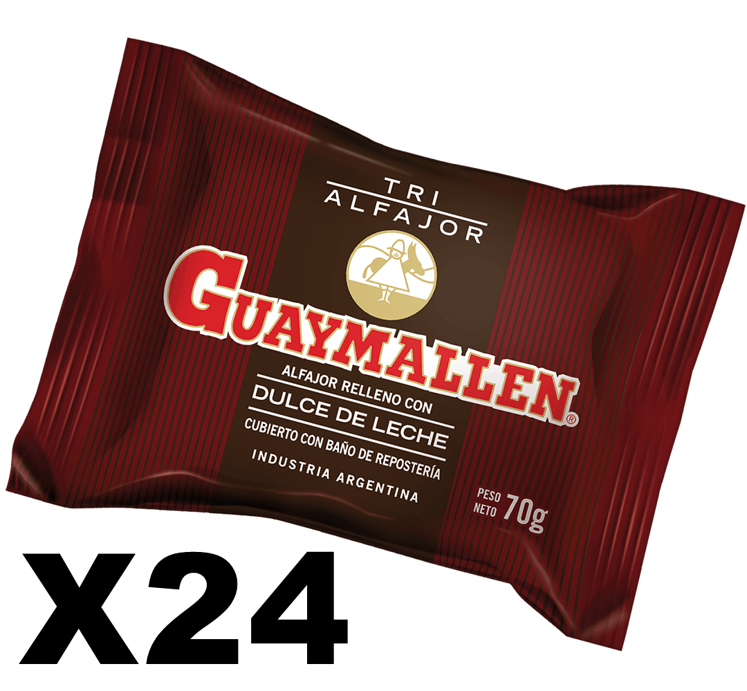 ALFAJORES GUAYMALLEN TRIPLE NEGRO  x 24