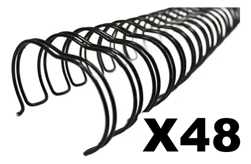 ESPIRALES A4 DOBLE ALAMBRE  2:1 3/4 X48