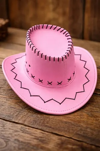 SOMBRERO COWBOY GAMUZADO ROSA GO244RS
