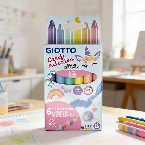CRAYONES GIOTTO x6 PASTEL