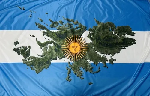 BANDERA MALVINAS 60x90 NUEVO MILENIO