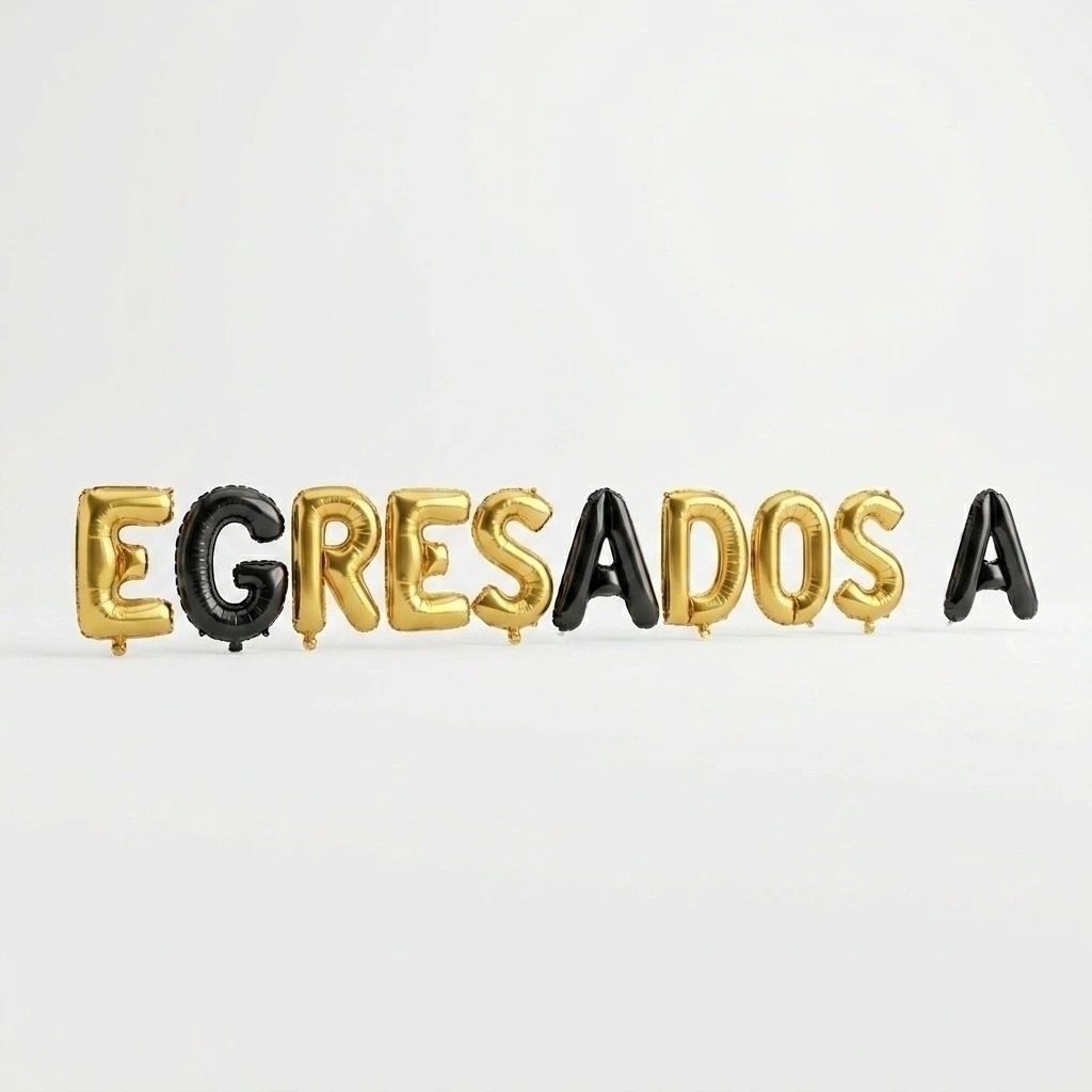 GLOBO LETRA EGRESADOS JAG