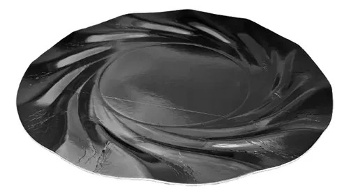 PLATO ACUARIO 35 CM NEGRO