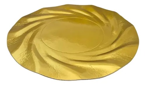 PLATO ACUARIO 35 CM DORADO