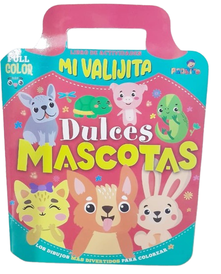 LIBRO DE COLOREAR VALIJA MASCOTAS
