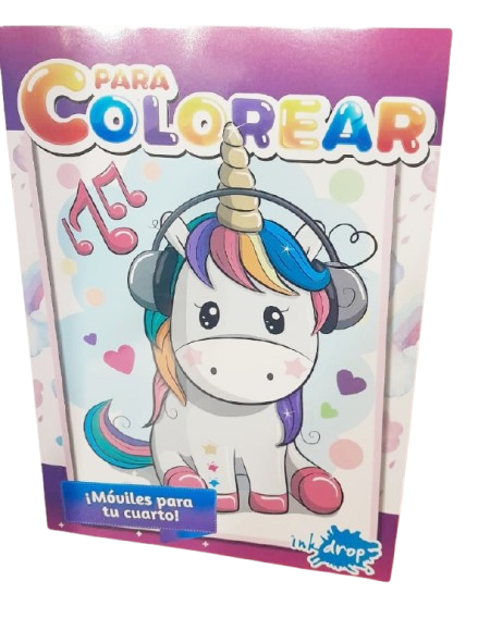 LIBRO DE COLOREAR ECONOMICO UNICORNIO
