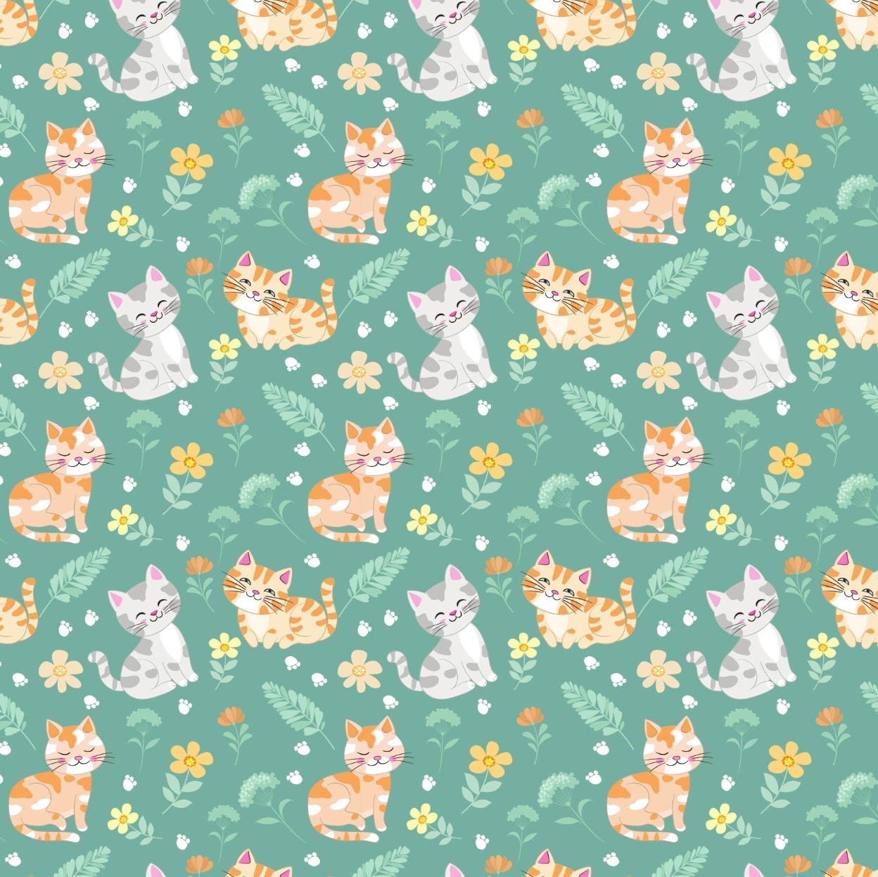 PAPEL AFICHE FSIA MURESCO GATITOS