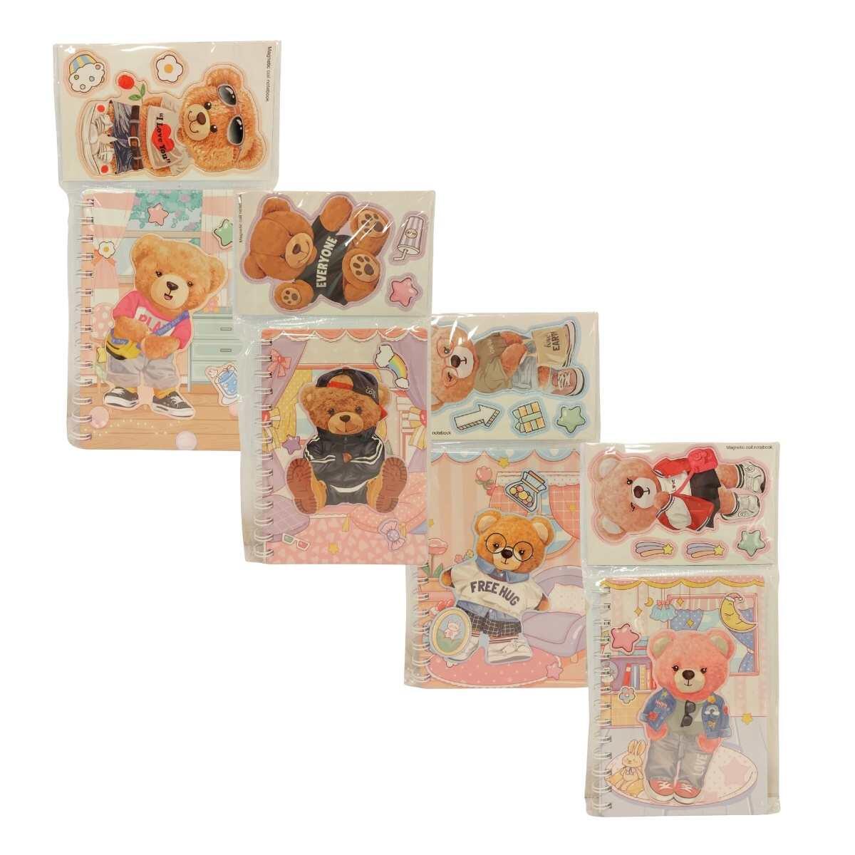 CUADERNO A5 ESPIRAL FSIA OSO+IMAN
