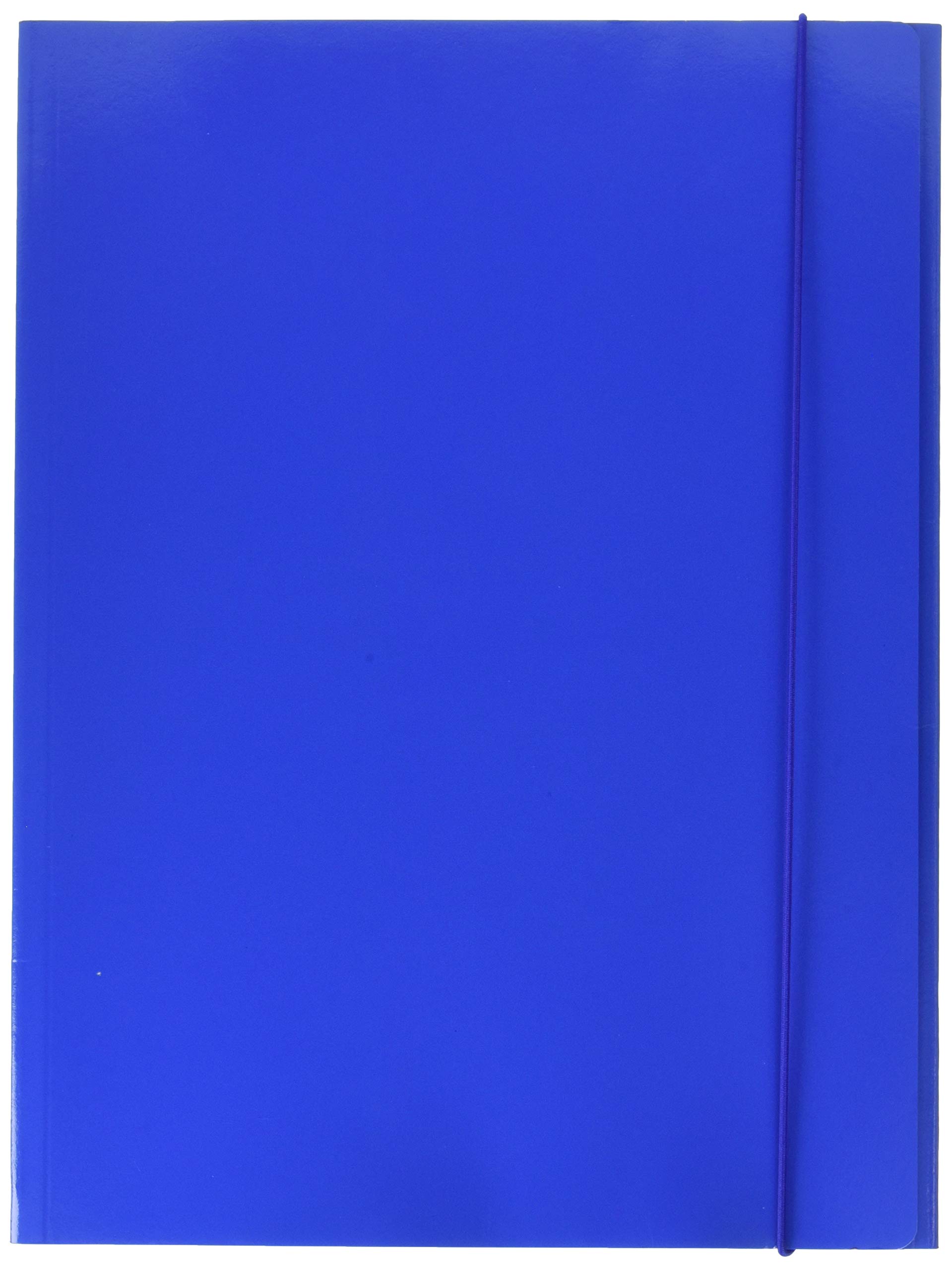 CARPETA 3 SOLAPAS CARTON ESQUELA AZUL