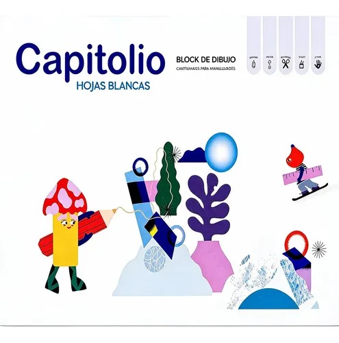 BLOCK DE DIBUJO BLANCO CAPITOLIO X25HJS