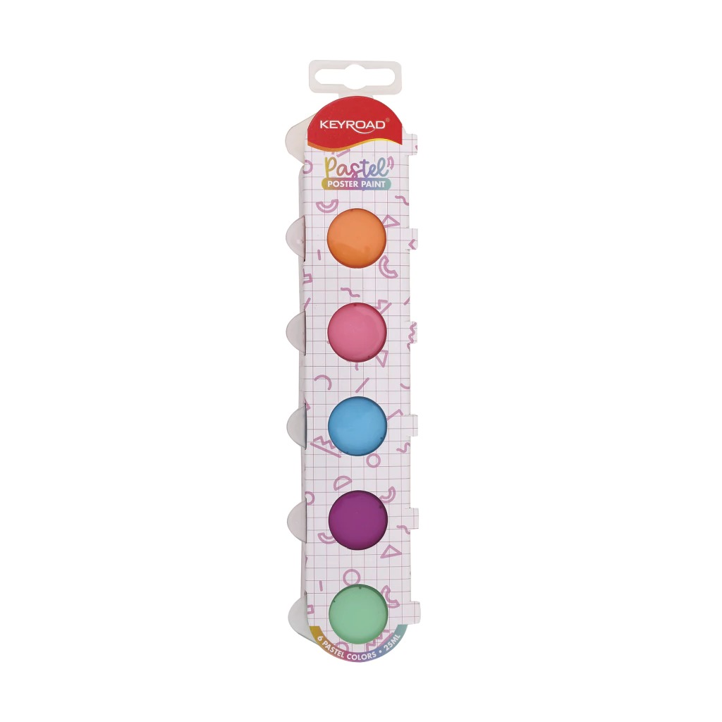 TEMPERA POTE PASTEL X6 25ML KEYROAD