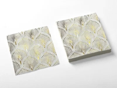 SERVILLETA 33X33x20 G,M LLUVIA BLANCO