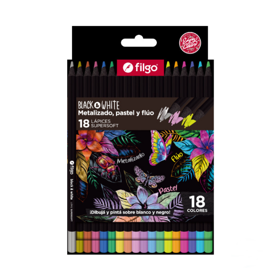 LAPICES DE COLOR FILGO X18 SUPERSOFT