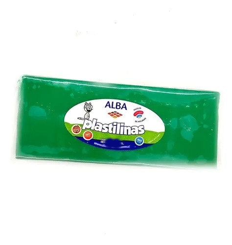 PLASTILINA ALBAx200gr VERDE