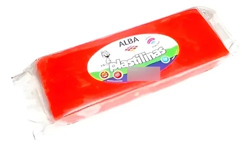 PLASTILINA ALBAx200gr ROJO