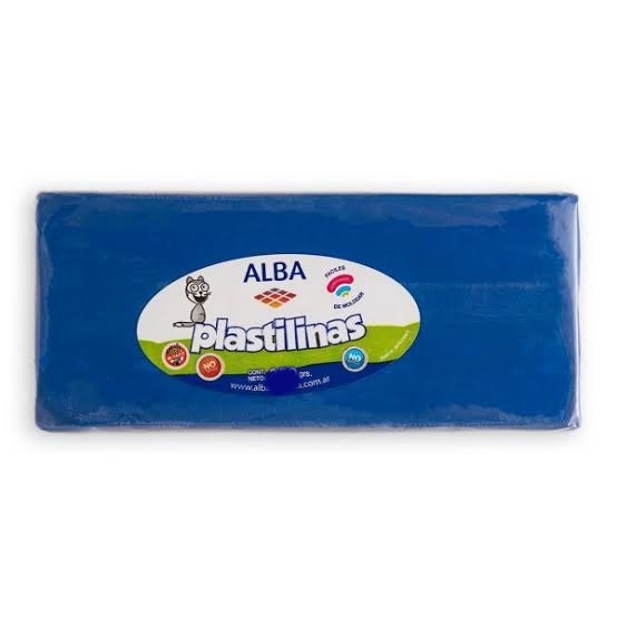 PLASTILINA ALBAx200gr AZUL