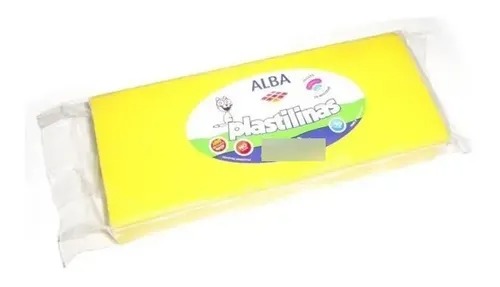 PLASTILINA ALBAx200gr AMARILLO