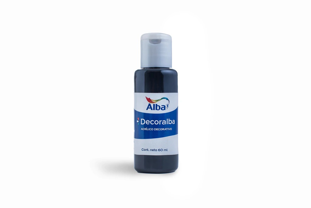 ACRILICO ALBA 60CC NEGRO