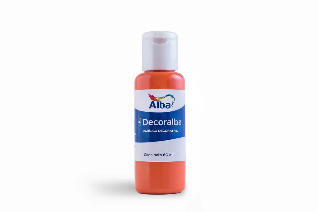 ACRILICO ALBA 60CC NARANJA BRILLANTE