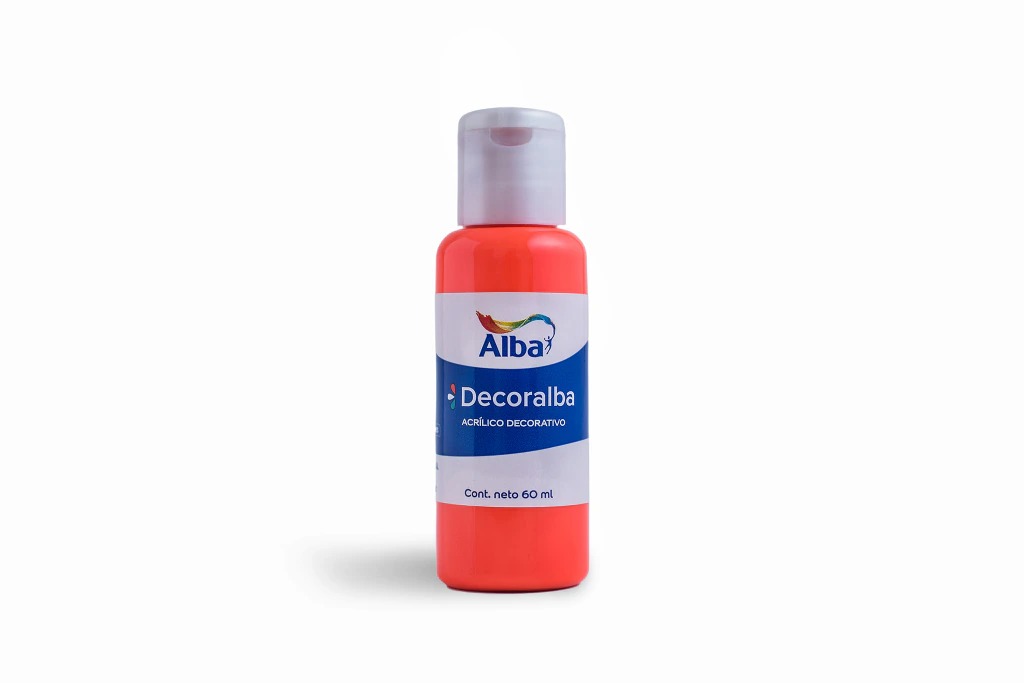 ACRILICO ALBA 60CC FLUO ROJO
