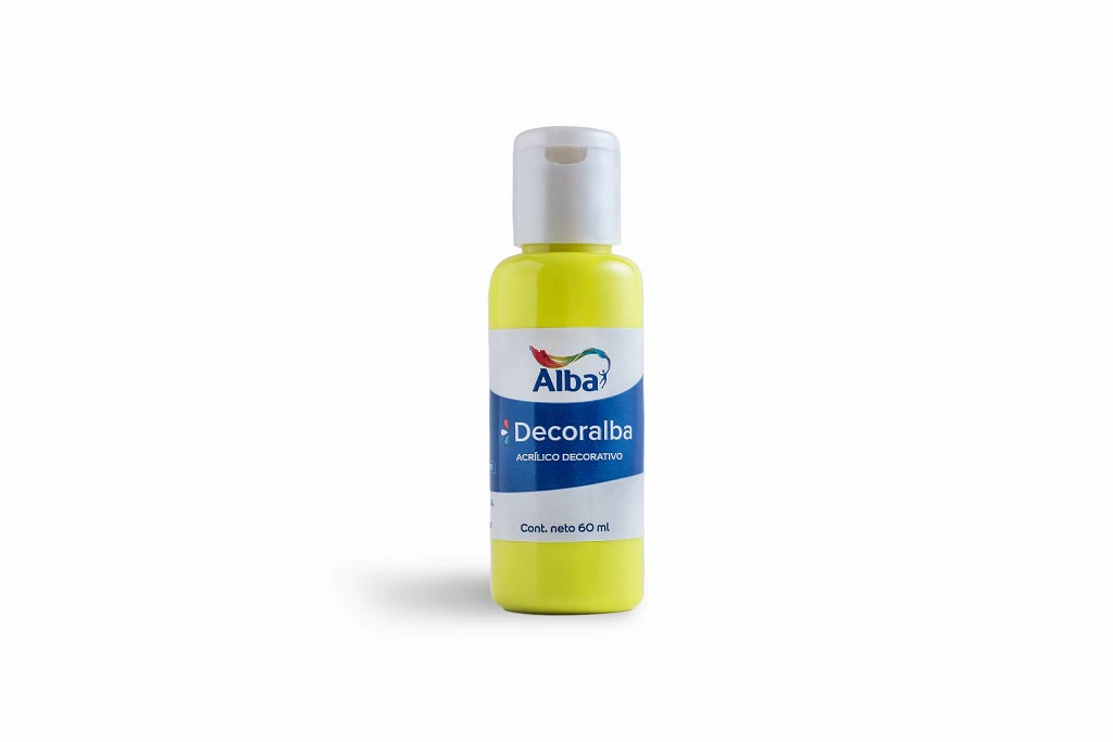 ACRILICO ALBA 60CC FLUO AMARILLO