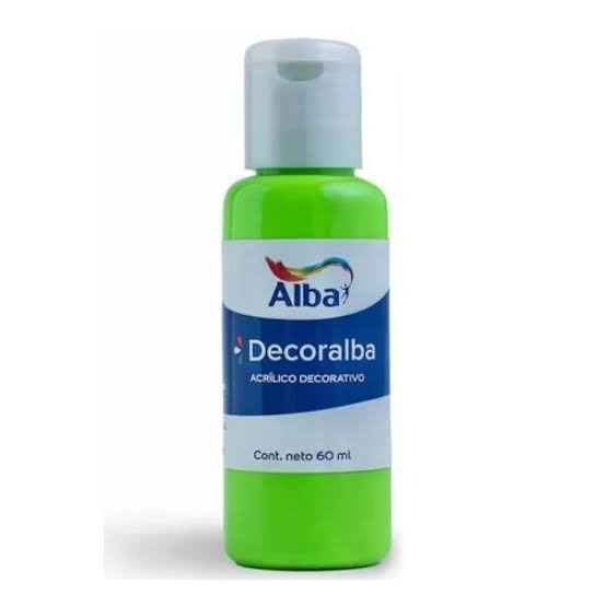 ACRILICO ALBA 60CC FLUO VERDE