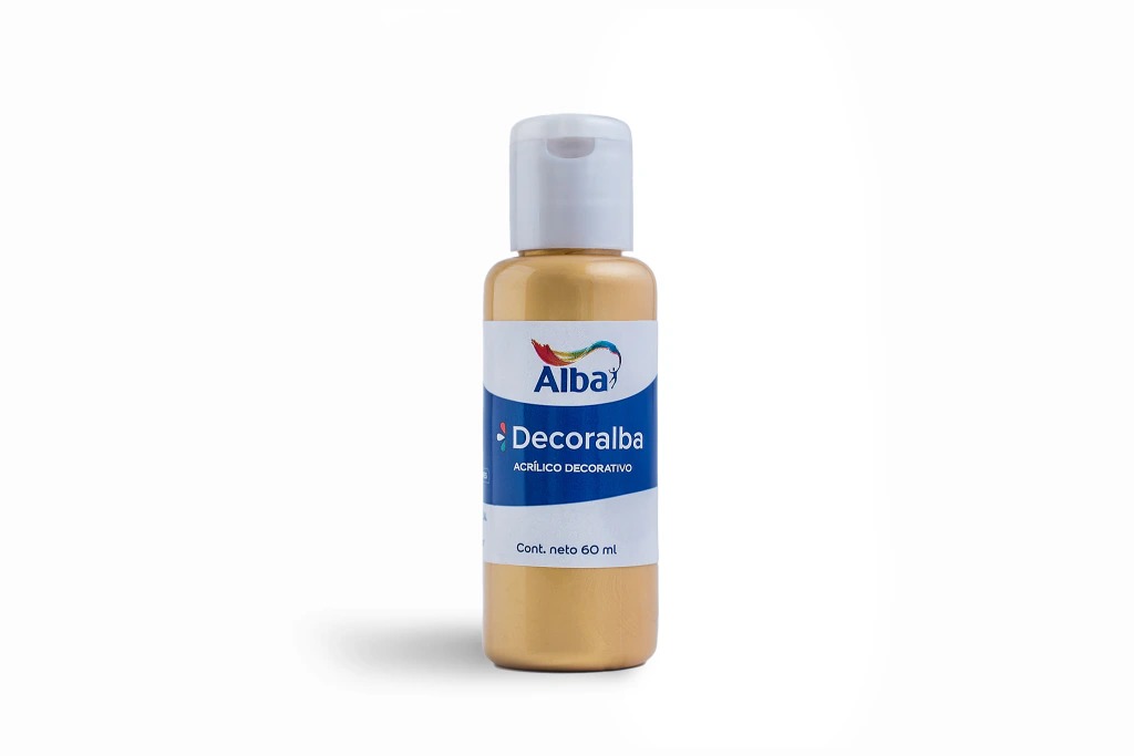 ACRILICO ALBA 60CC METALIZADO ORO