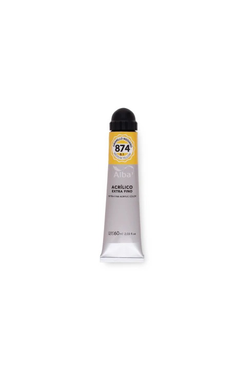 ACRILICO ALBA EXTRAFINO 18CC AMARILLOMED