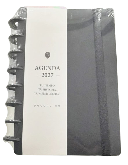AGENDA INTELIG DECO SEMANAL 14X21 NEGRO