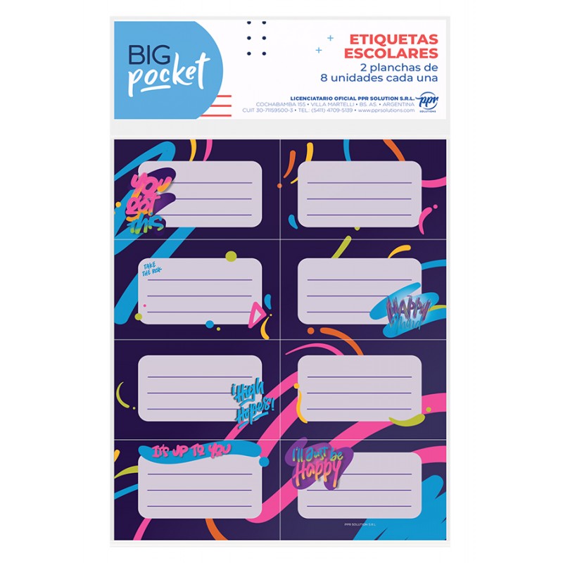 ETIQUETA PPR FLUO X12